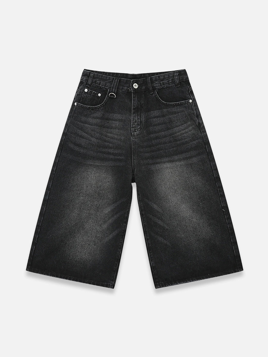 Wide Leg Jorts | SimpleStreet Black / M