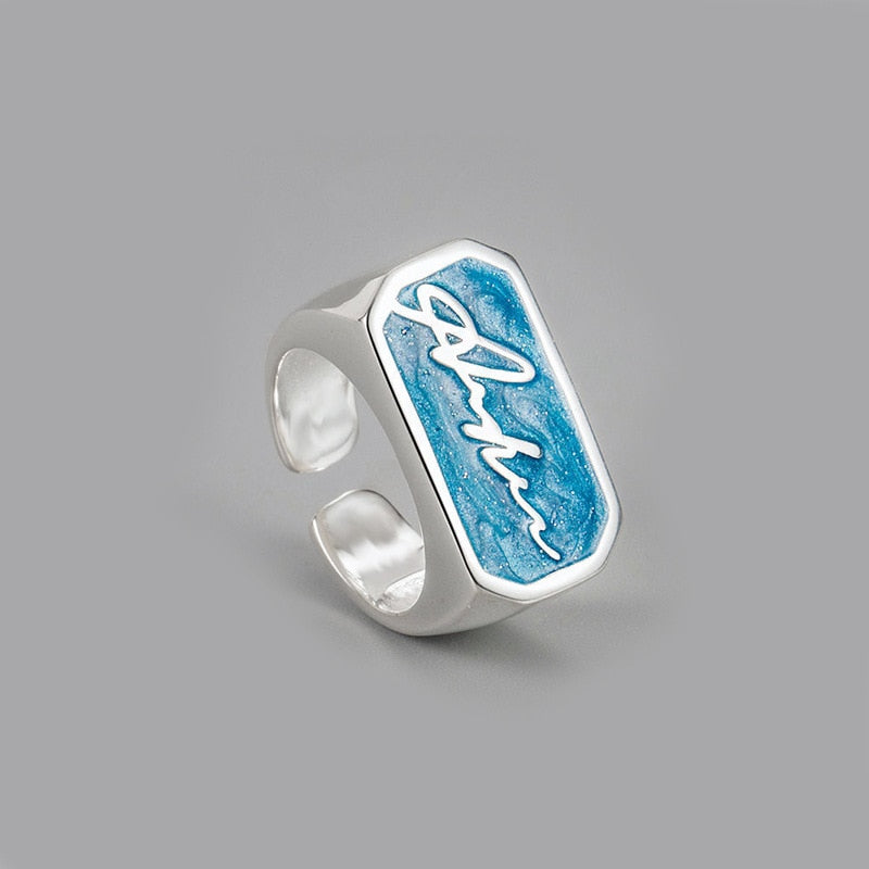 BLUE CRYSTAL RING